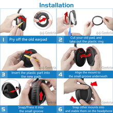 画像をギャラリービューアに読み込む, Geekria QuickFit イヤーパッド 互換性 パッド SONY MDR-10RBT, MDR-10RNC, MDR-10R ヘッドホンに対応 イヤパッド/イヤークッション/イヤーカップ ( プロテインレザー / 白い )
