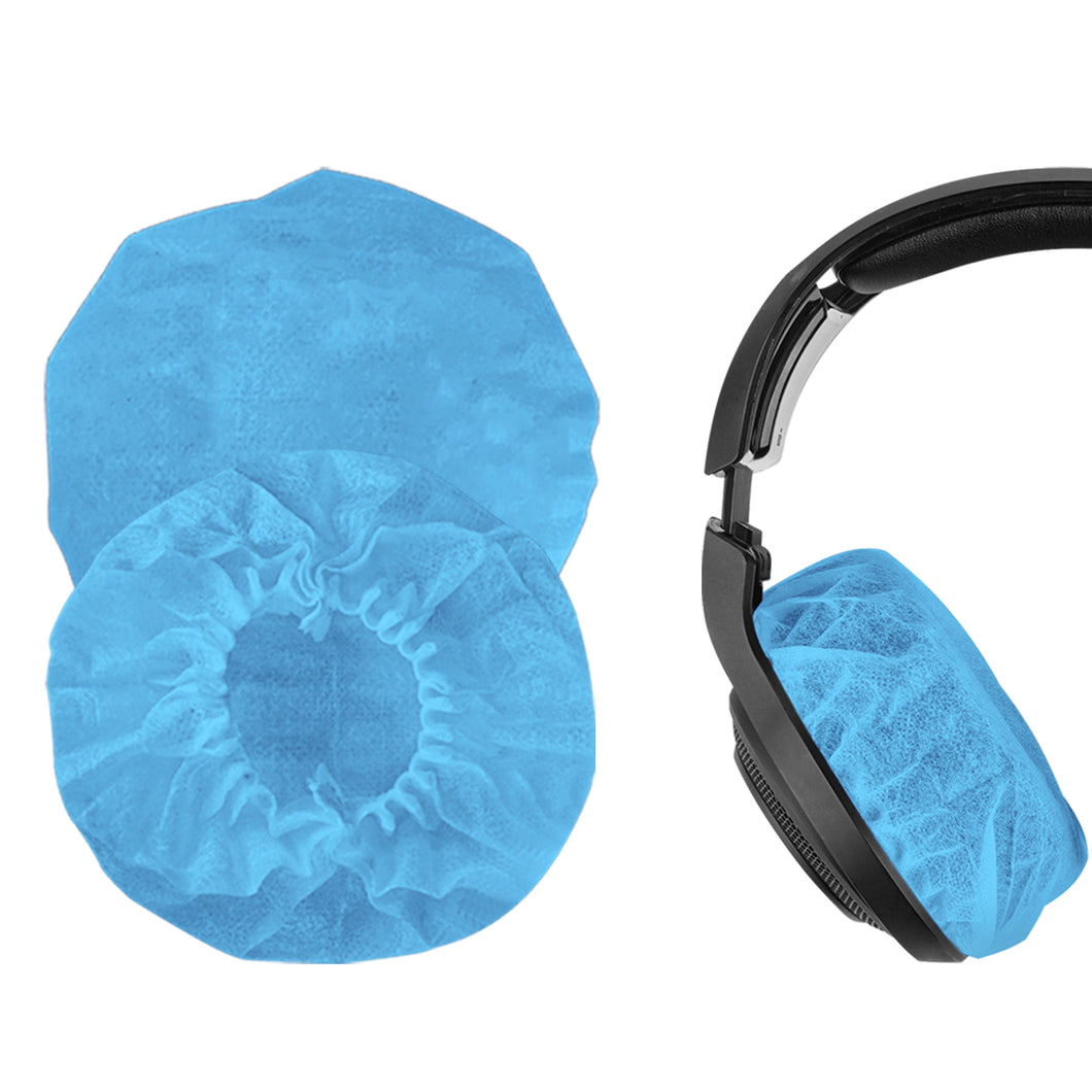 Geekria ヘッドホンカバー （100ペア） 不織布 防塵 ATH-ADX5000, ATH-AD2000X, AKG K701 Q701 Sen HD820 HD800 HD650 Beyerdynamics DT880 等大型 ヘッドホン 用 ブルー L