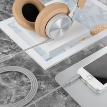 画像をギャラリービューアに読み込む, Geekria ケーブル QuickFi Audio 互換性 オーディオコード Bang &amp; Olufsen Portal, HX, H9 3rd Generation, H9i, H8i, H2, H4, H6, H7, H8, H9 ヘッドホンケーブル、3.5mm AUX に適合する インラインマイクと音量コントロール 170 cm
