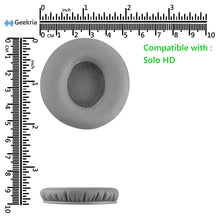 画像をギャラリービューアに読み込む, Geekria QuickFit イヤーパッド 互換性 パッド Beats SoloHD On-Ear ヘッドホンに対応 イヤパッド/イヤークッション/イヤーカップ ( プロテインレザー / グレー )
