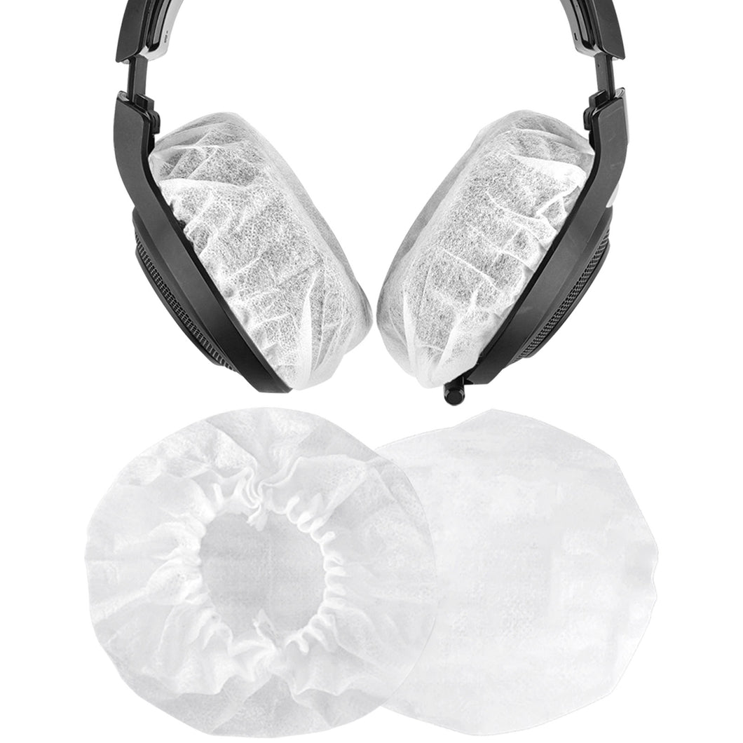Geekria カバー 20個入(10ペア) ヘッドホンカバー 劣化防止、防塵 イヤーパッドカバー ストレッチニット 11-16CM ヘッドホン用 不織布 (大型 / ホワイト)