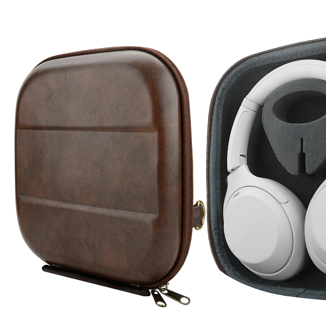 Geekria ケース UltraShell ヘッドホンケース 互換性 ハードケース 旅行用 ハードシェルケース レイフラット Over-Ear Headphones に対応 収納ポーチ付属 (Brown)