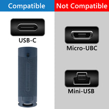 画像をギャラリービューアに読み込む, Geekria 充電ケーブル 互換性 QuickFit Type-C充電コード USB to USB-C Sony SRS-XB43, SRS-XB33, SRS-XB23 に対応 (黒/30cm)
