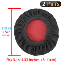 画像をギャラリービューアに読み込む, Geekria カバー 2 ペア 互換性 イヤーパッドカバー 劣化防止、防塵 ヘッドホン交換用 ストレッチニット 8-11CM ヘッドホン用 洗濯可 ( 中型 / ブラック)

