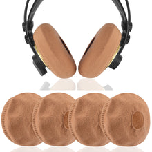 画像をギャラリービューアに読み込む, Geekria カバー 2 ペア 互換性 イヤーパッドカバー 劣化防止、防塵 ヘッドホン交換用 ストレッチニット 11-16CM ヘッドホン用 洗濯可 (大型 / ブラウン)
